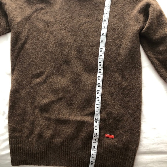 Pink Tartan made in 🇨🇦 100% wool sweater, brown sz Small - Picture 2 of 9